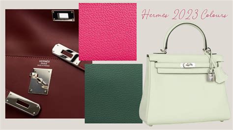 hermes bag colours 2023|Hermes color palette 2023.